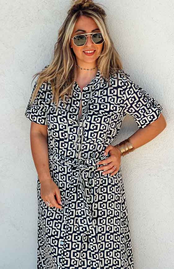 HAILEY long dress, short sleeves