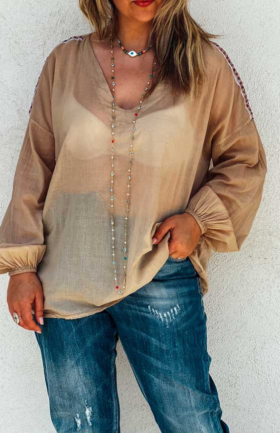 Beige SANDY blouse