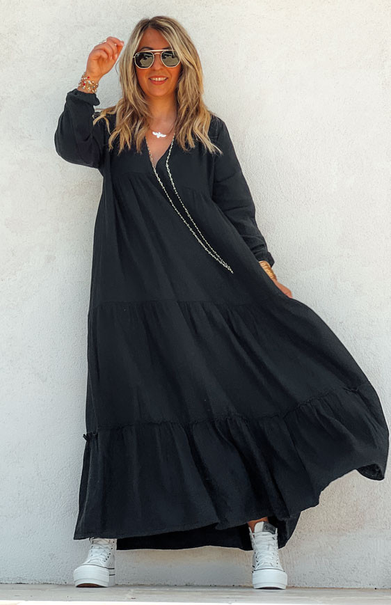 Black ISADORA long dress