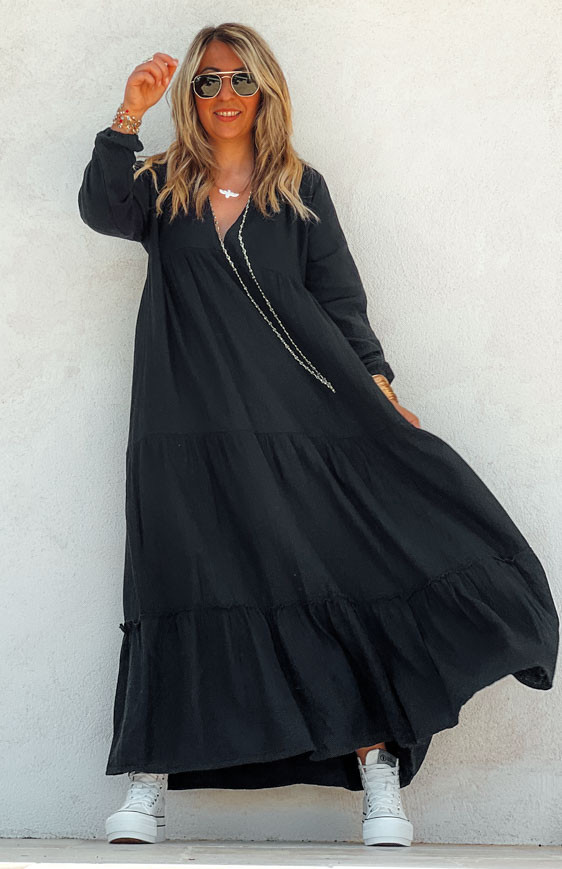 Robe ISADORA longue noire