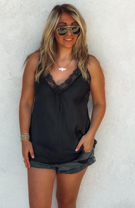 Black LOUSSINE sleeveless top