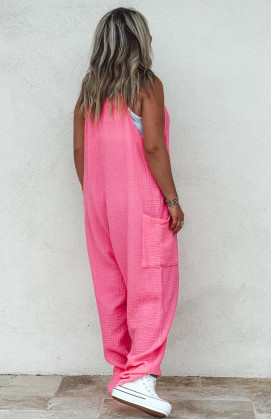 Pink NOELIA pant suit with straps