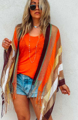 Orange LILI shawl