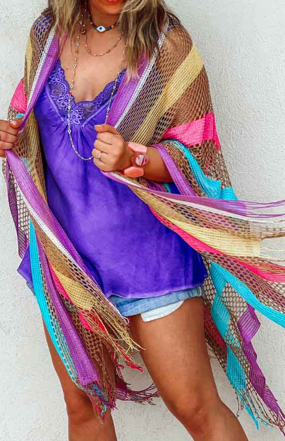 Purple LILI shawl