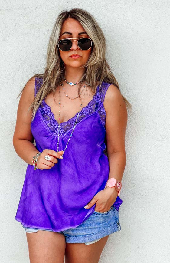 Purple LOUSSINE sleeveless top