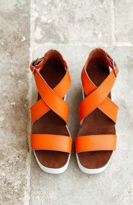 Orange SUBWAY sandals