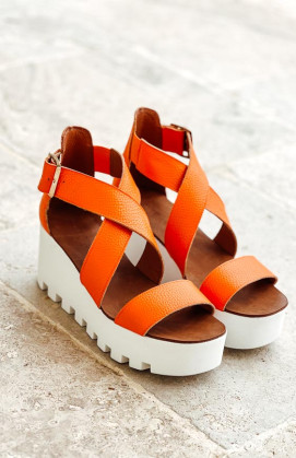 Orange SUBWAY sandals