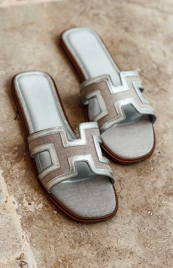 Silver ROSARIO mules