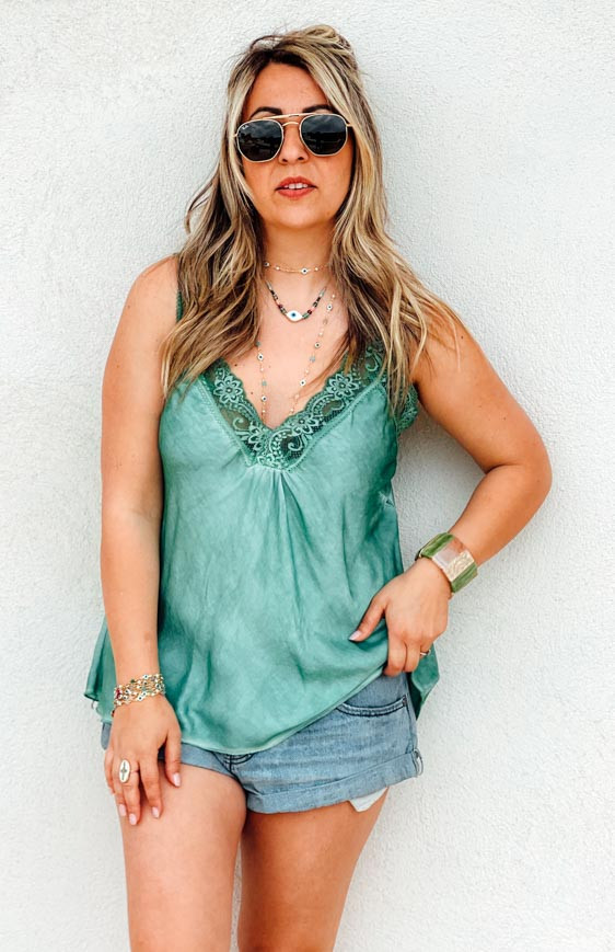 Emerald LOUSSINE sleeveless top