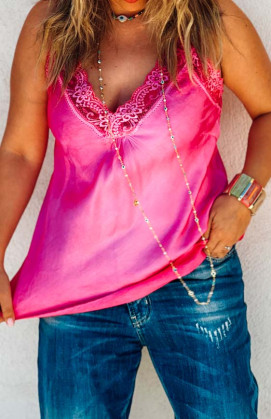 Fuchsia LOUSSINE sleeveless top