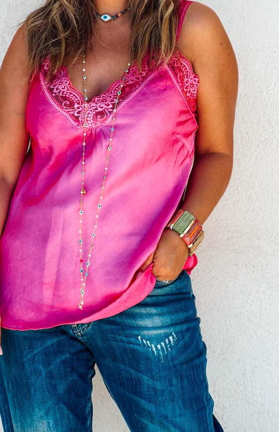 Fuchsia LOUSSINE sleeveless top