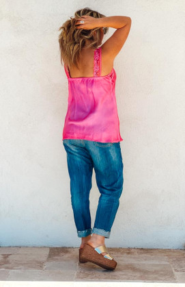 Fuchsia LOUSSINE sleeveless top