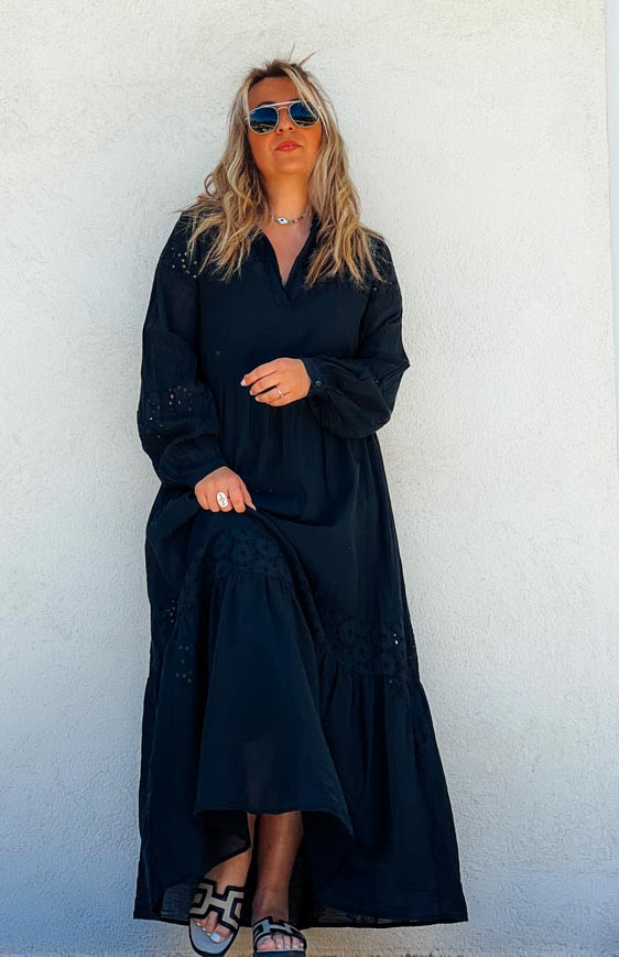 Robe AMELIA longue noire