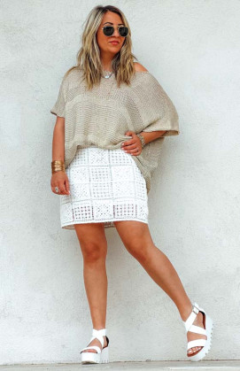 White MARGARET skirt