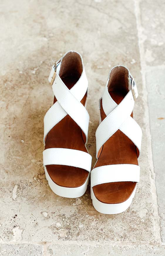 White SUBWAY sandals