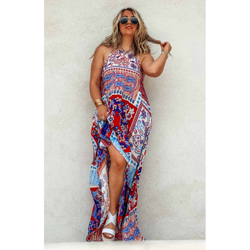 COLINE long halter dress