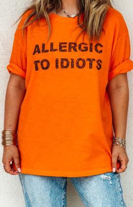 T-shirt EDGARD manches courtes orange