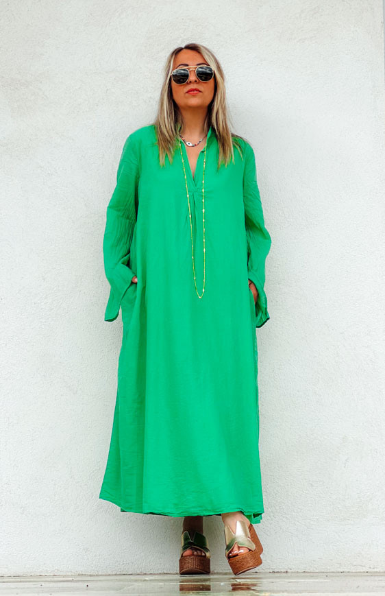 Robe DOLCE longue verte