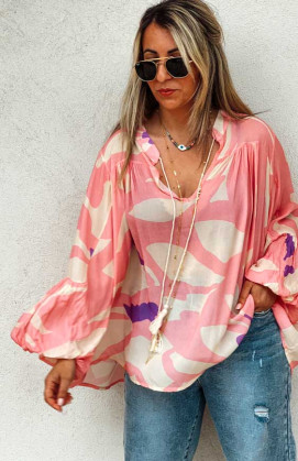 Light pink CATHY blouse 7/8...