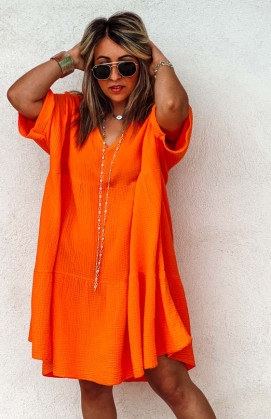 Orange LISA short-sleeved...