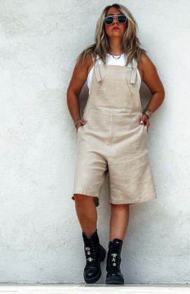 Camel short overalls LORENA