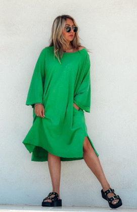 Green CASSIDY short dress