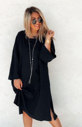 Black CASSIDY short dress
