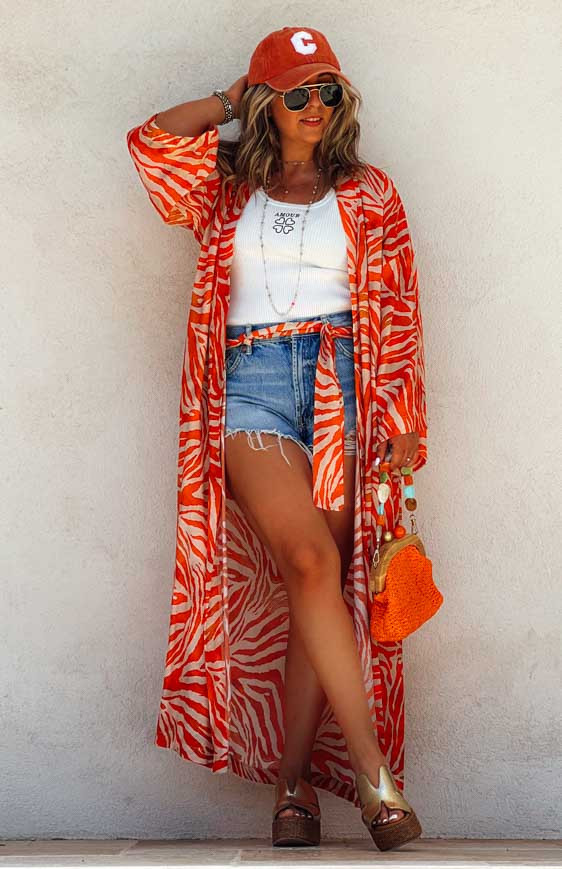 Orange TAM kimono