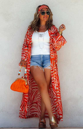 Orange TAM kimono