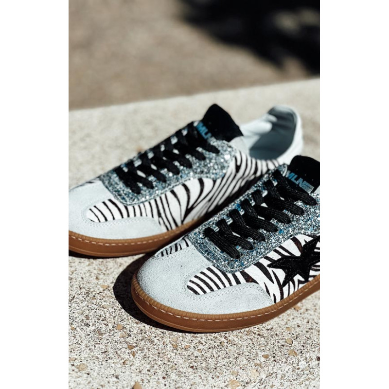 Baskets MIREDA zebre Baskets Bohemes Boutique Keva
