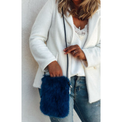 Pochette ANOUK bleu canard
