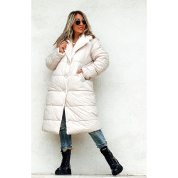 Doudoune BRITANIE longue crème