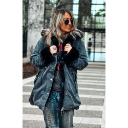 Parka ESTHER anthracite/noir