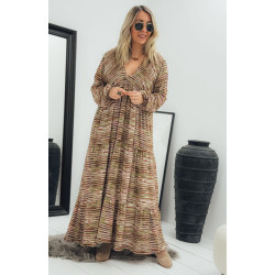 Robe MALLAURY longue camel