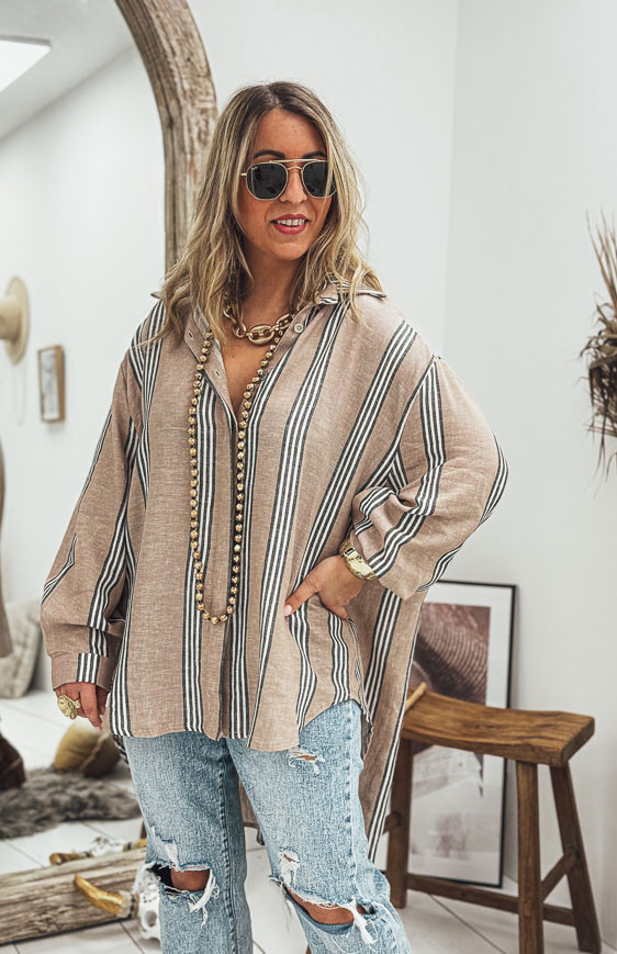 Taupe OXANE tunic