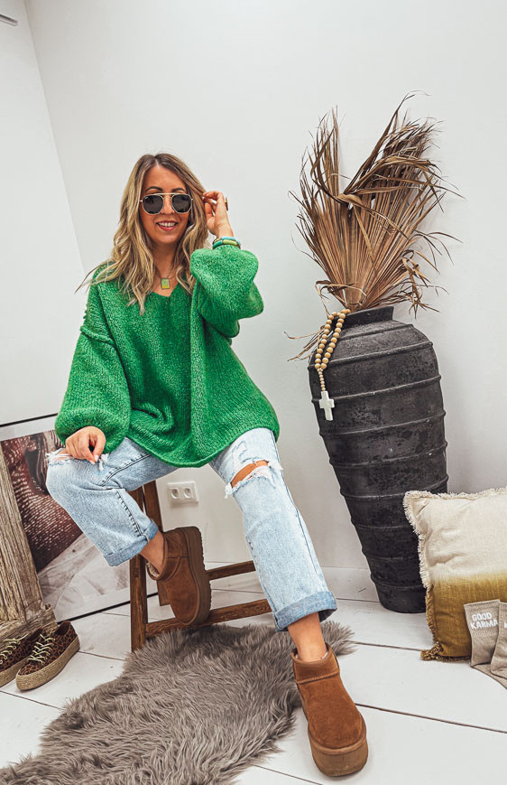 Green ELISEO pullover