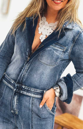 Dark blue LETTY jumpsuit