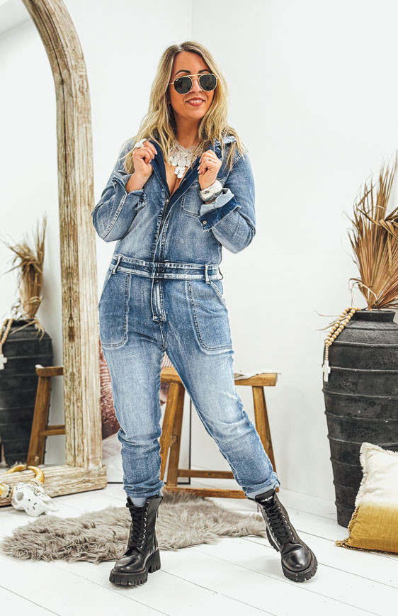 Dark blue LETTY jumpsuit