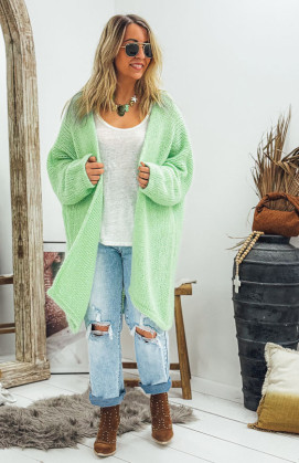 Gilet RANDY mi-long menthe