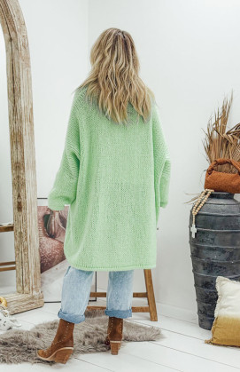 Gilet RANDY mi-long menthe