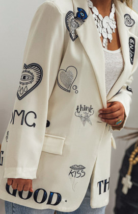 Light beige DIAMOND blazer