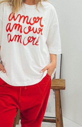 Ecru AMOUR short sleeves...