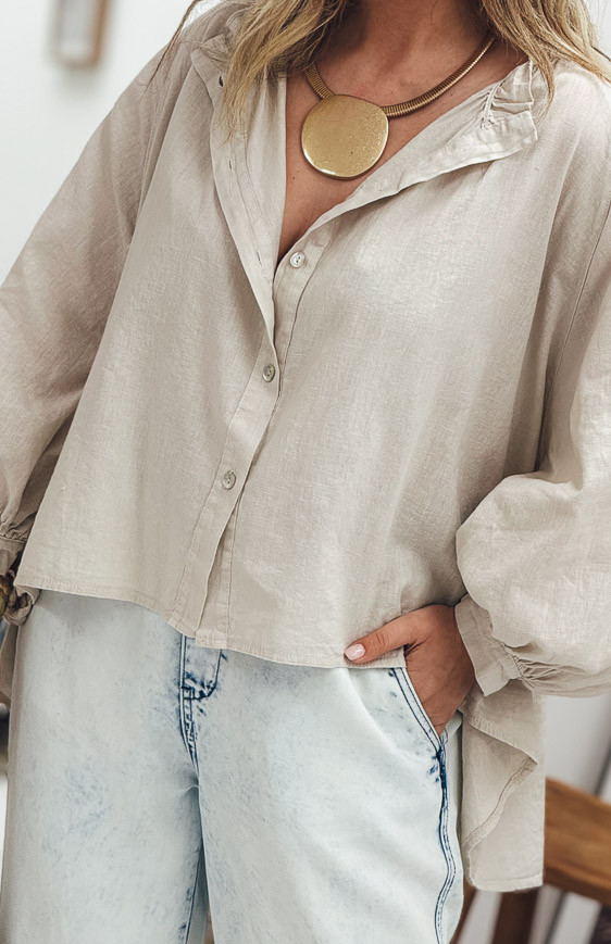 Chemise FLORIE taupe