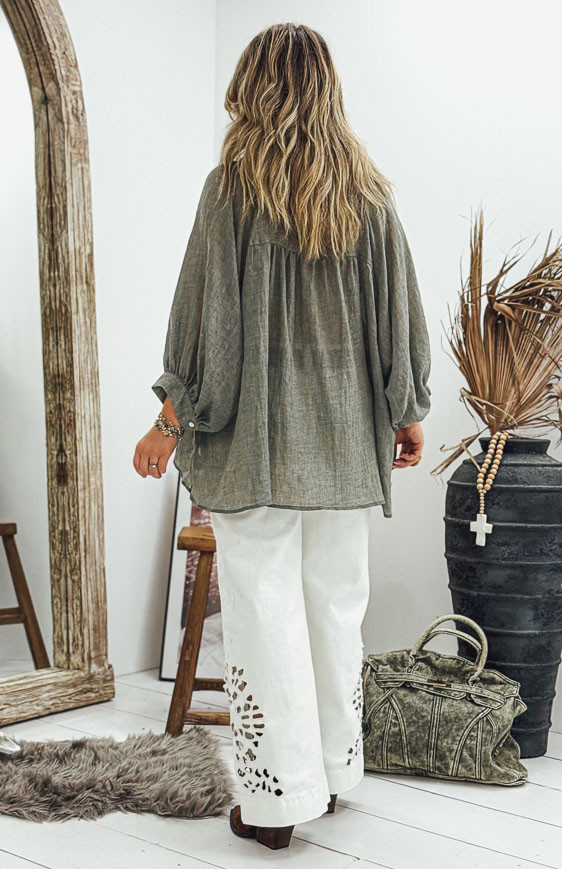 Chemise ANGELICA grise