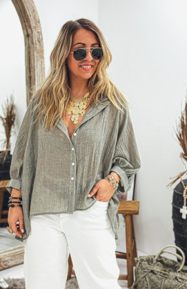 Chemise ANGELICA grise
