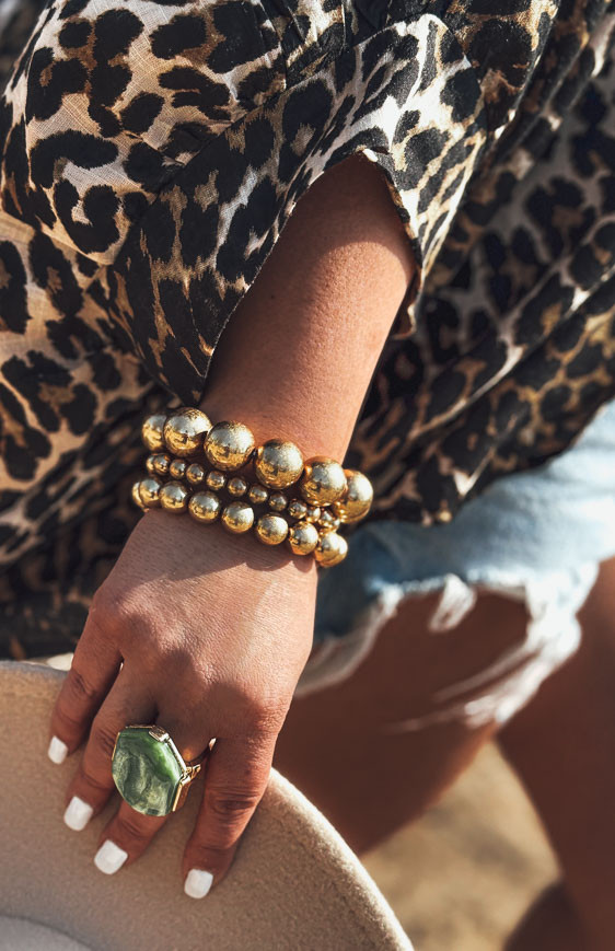 Bracelet triple SILO doré