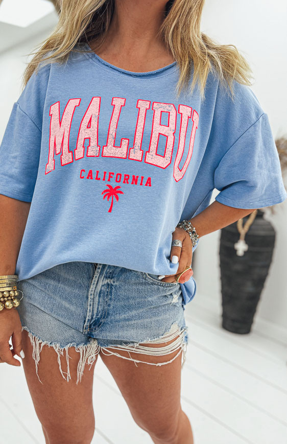 T-shirt CHARLY manches courtes bleu