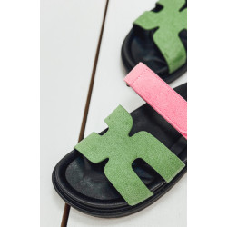 Mules COLORS vertes
