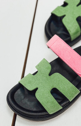 Mules COLORS vertes