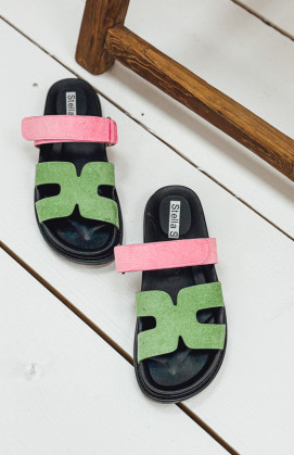 Mules COLORS vertes